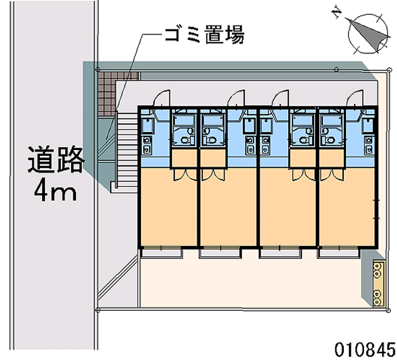 レオパレスゴールデンベセル 区画図
