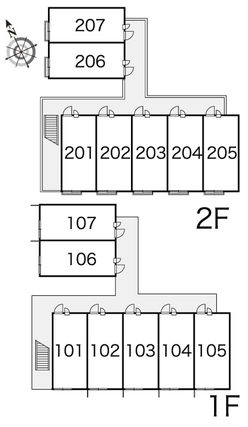 レオパレスウィル 間取り配置図