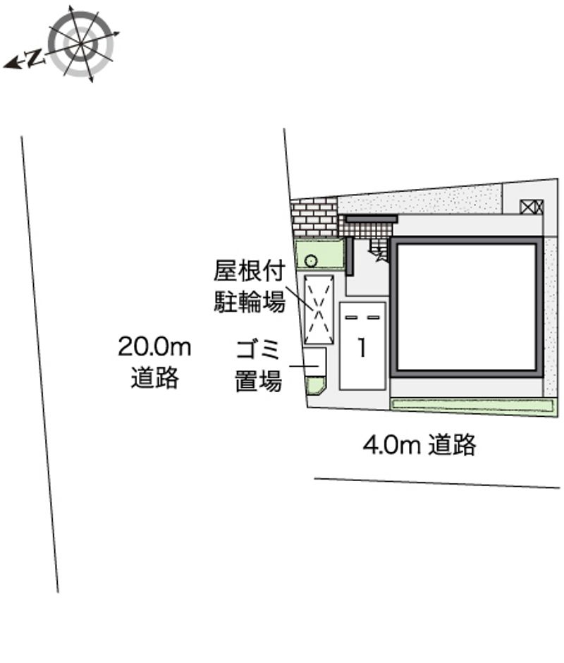 レオパレスルミエール筒井 配置図