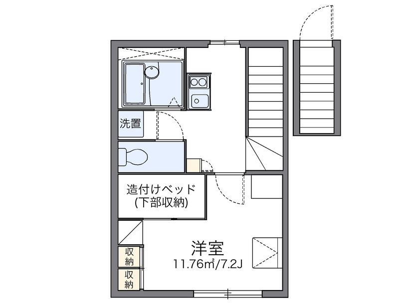 レオパレスまつえ 間取図