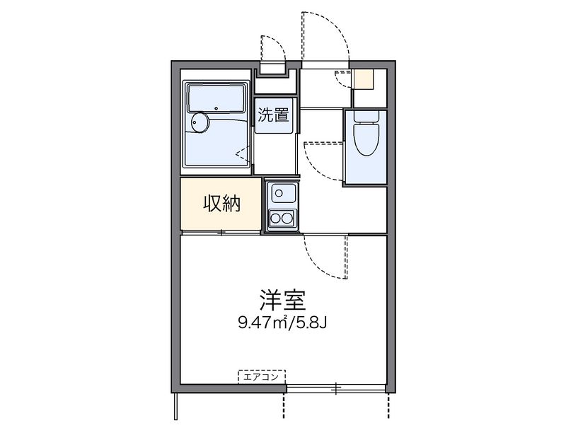 レオパレスグレンツェ木戸 間取図