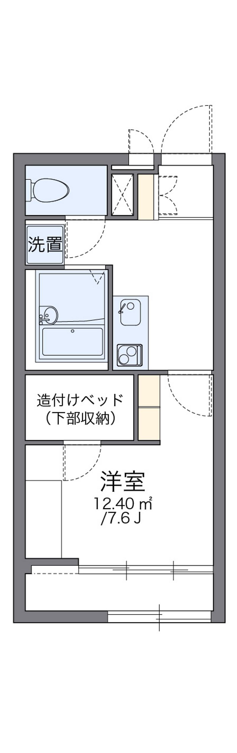 レオパレス向山Ⅱ 間取図