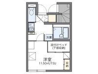 レオパレスリバティ 間取り図