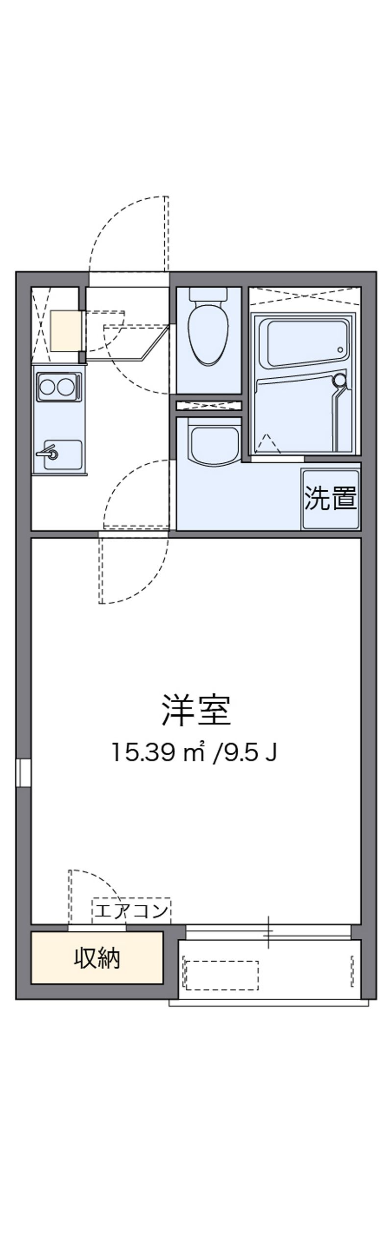 レオネクストヴィラージュ碧水Ⅱ 間取図