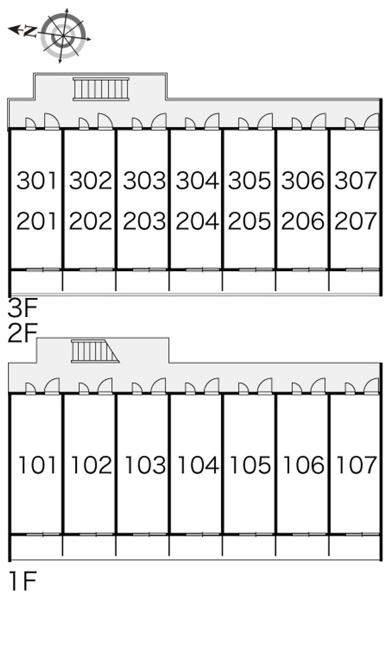 レオパレスカーニバルⅠ 間取り配置図