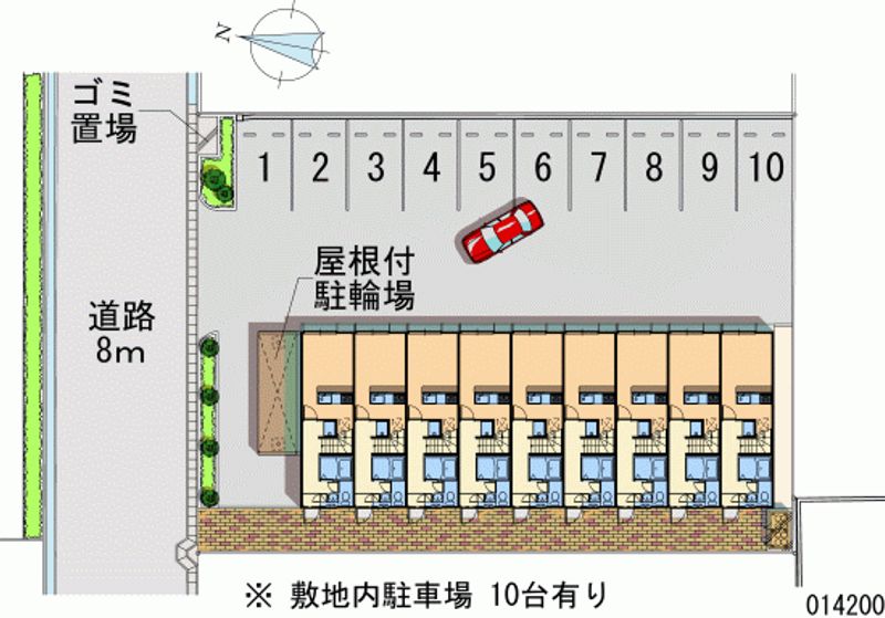 レオパレスメルベーユ 月極駐車場