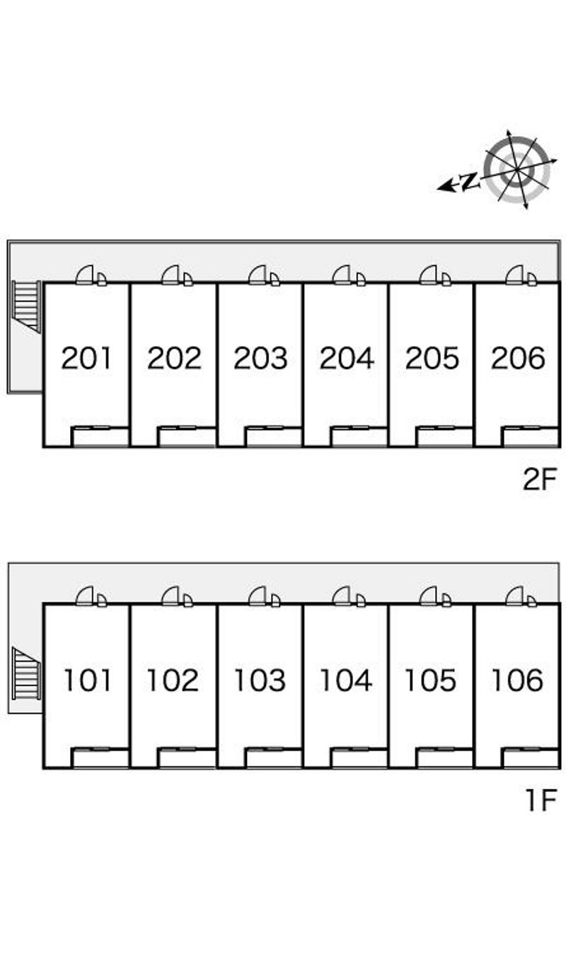 レオパレスソリチュード 間取配置図