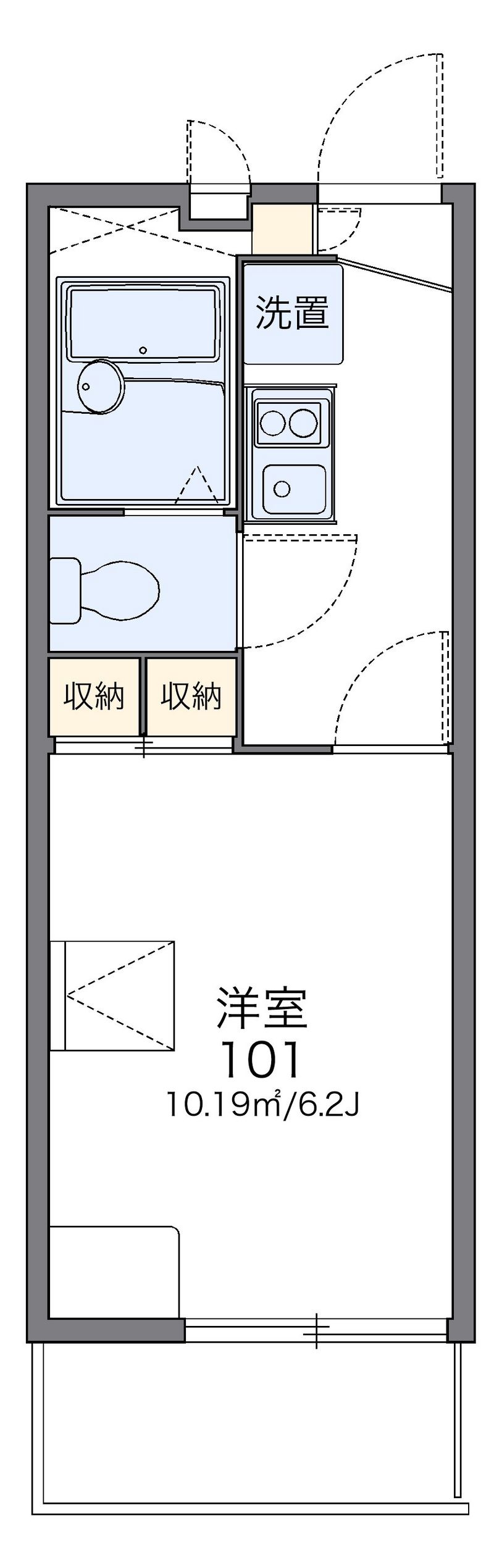 レオパレスｓａｌｕｔｅ 間取図