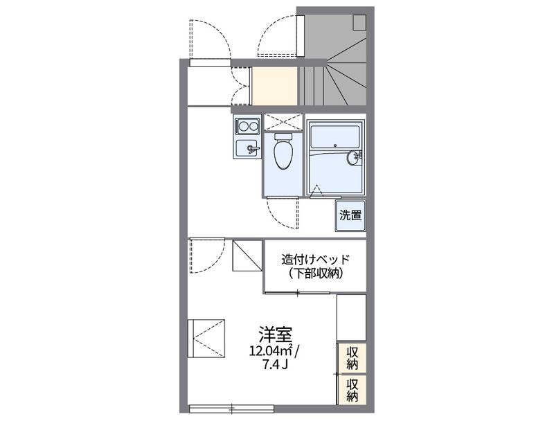 レオパレス若葉 間取図
