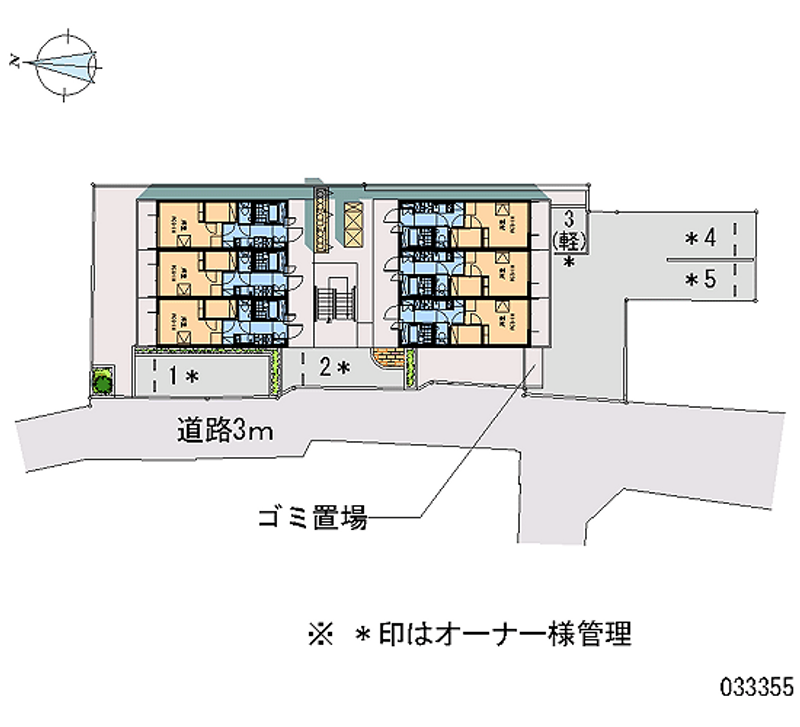 レオパレスプリオール東山Ⅲ 区画図