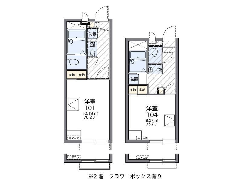 レオパレスアクティⅢ 間取図