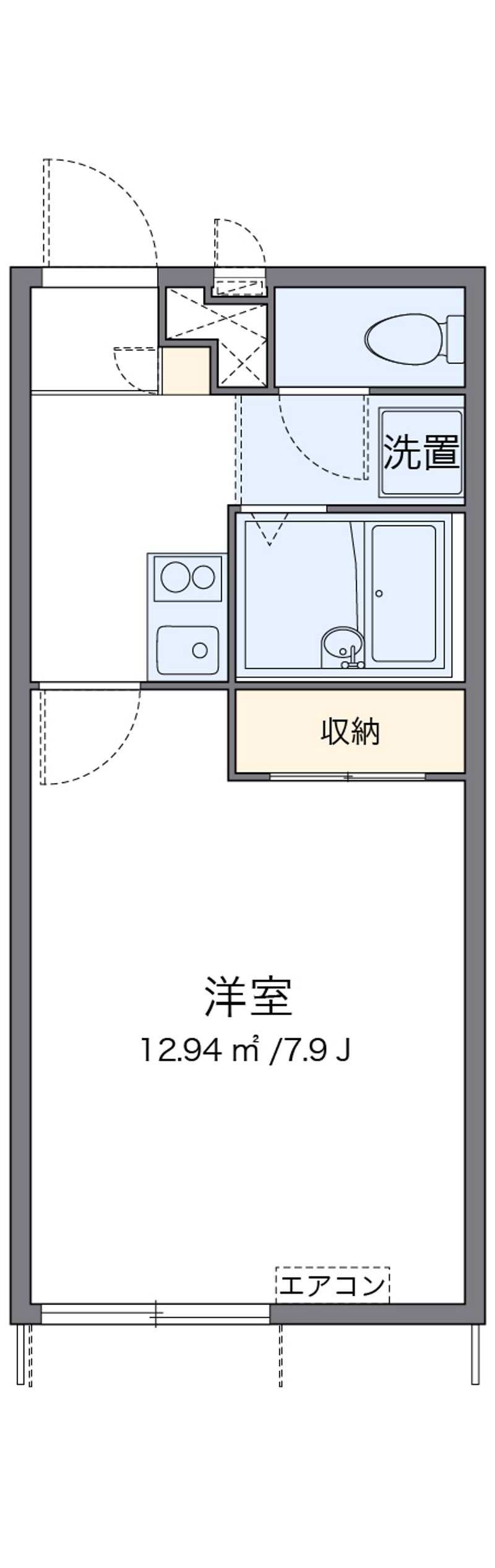 レオパレス平窪 間取図