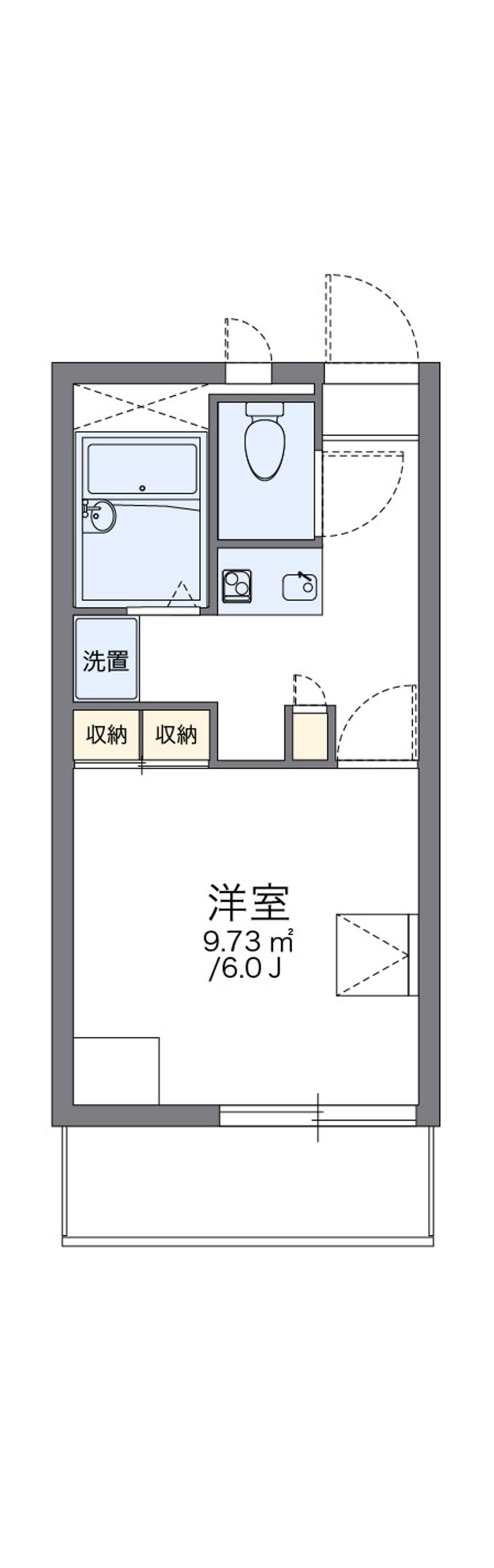 レオパレス灘北 間取図