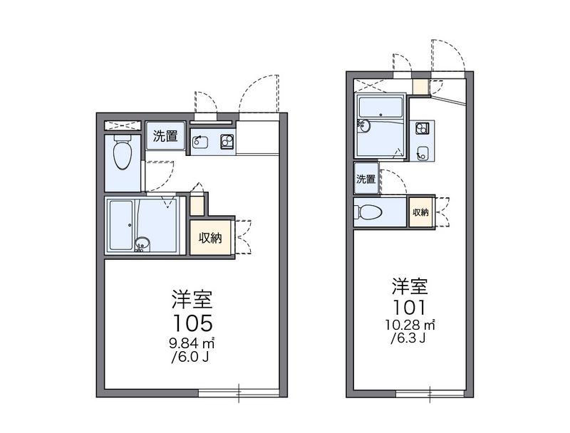 レオパレス三矢小台２０００ 間取図