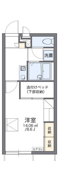 レオパレスサンサーラ 間取り図