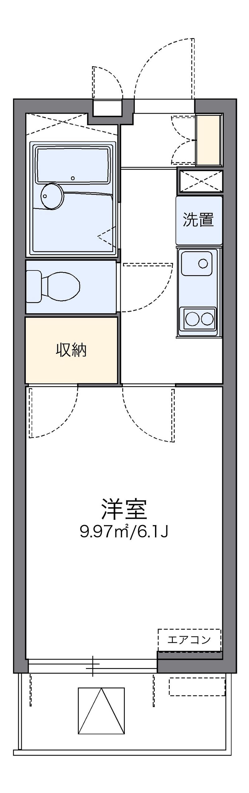 レオパレスフィオーレ船橋 間取り