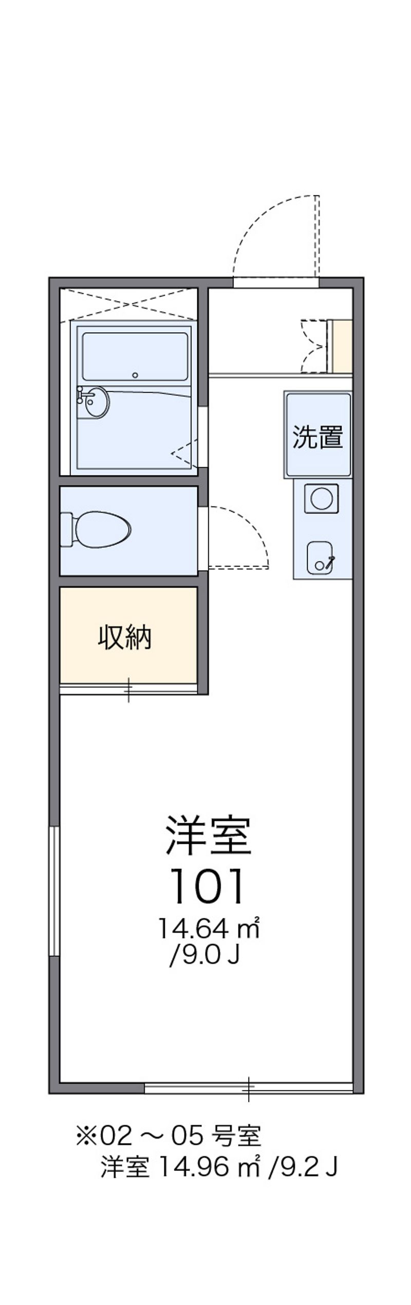 レオパレスボヌール 間取図
