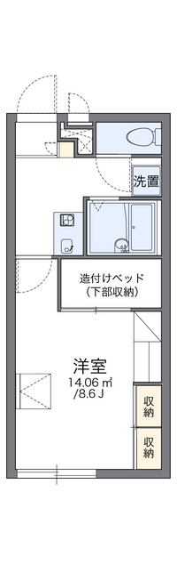 レオパレスキルシェ 間取り図