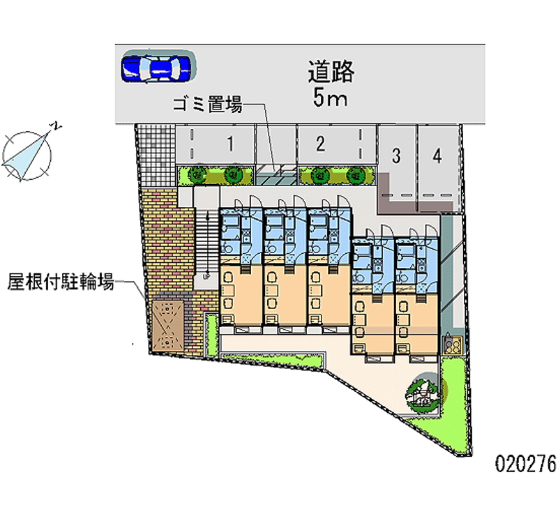 レオパレスドジェーム 月極駐車場