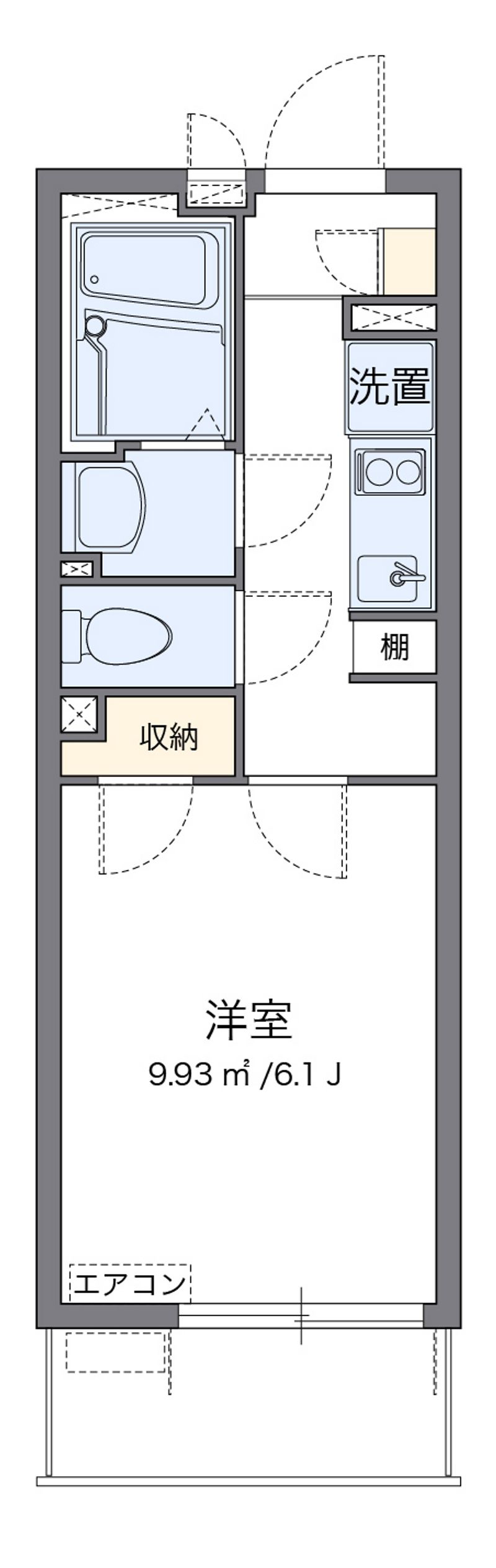 クレイノユニバーサルパレス 間取図