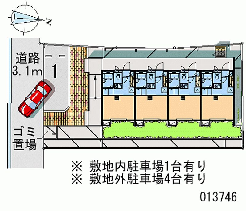 レオパレス日置荘 月極駐車場