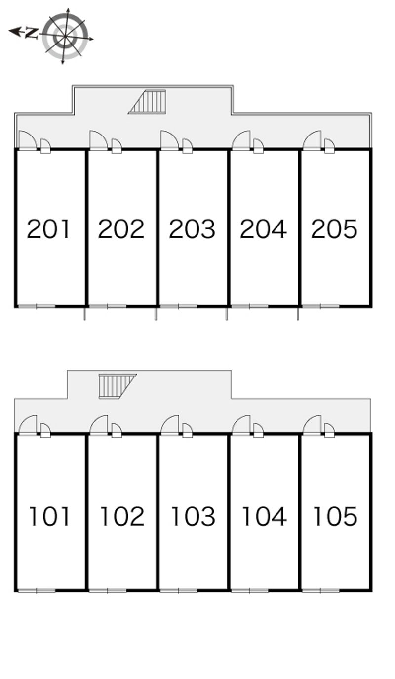 レオパレスサザンクロス 間取り配置図