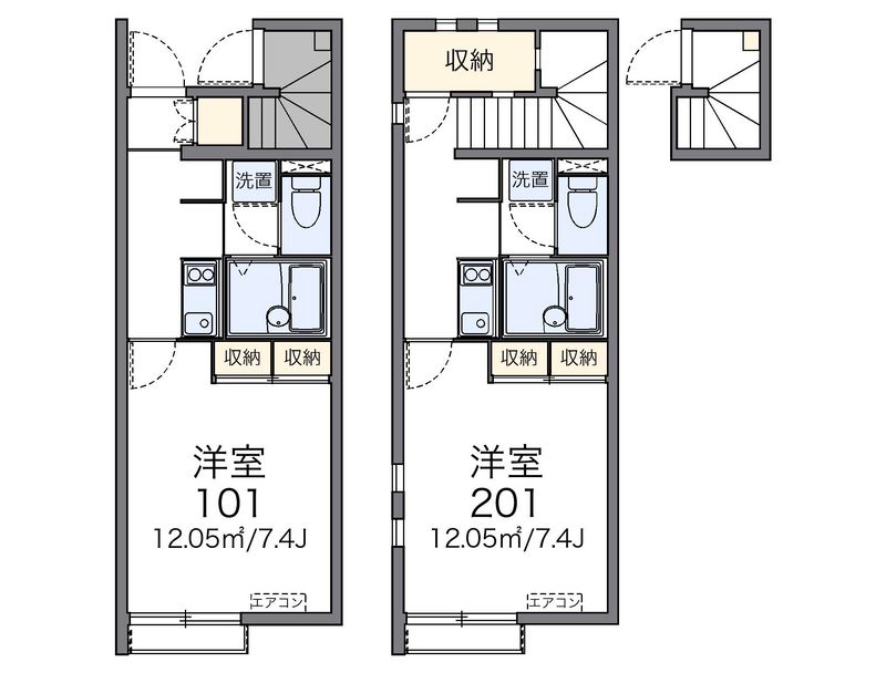 レオネクストプラシード　Ａ 間取図