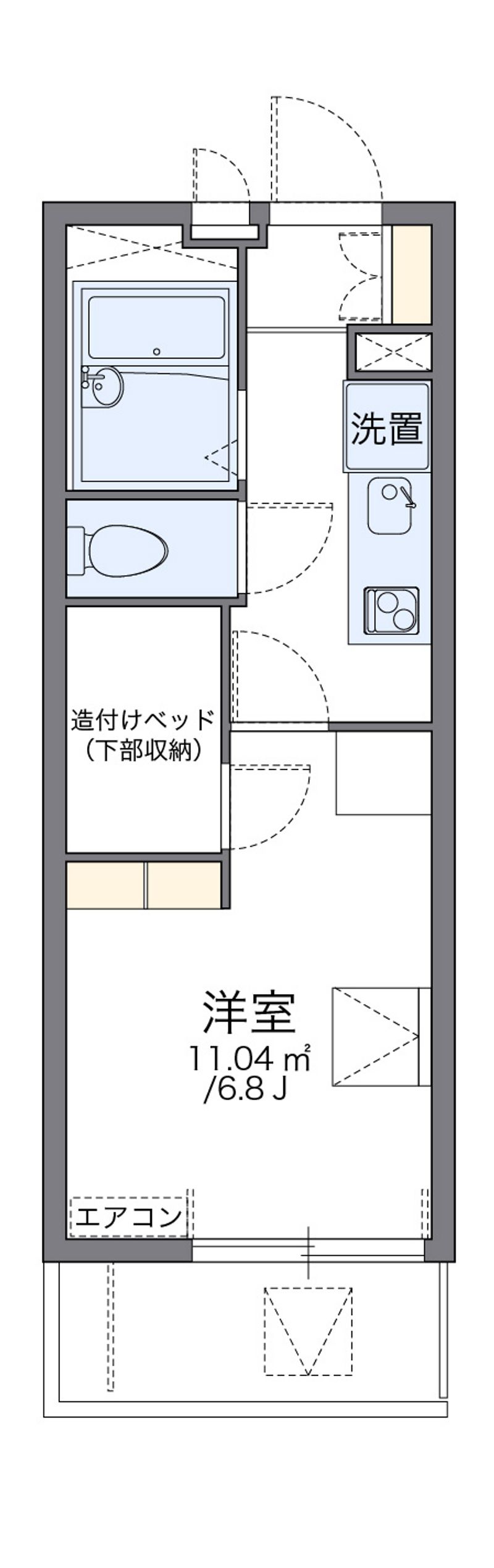 レオパレスＦｕｋａｓｉｏｎ五香 間取図