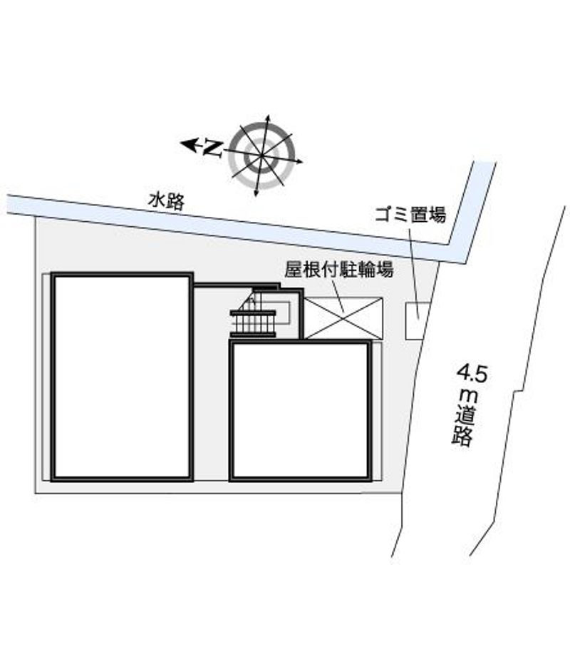 レオパレスメイク　ワン 配置図