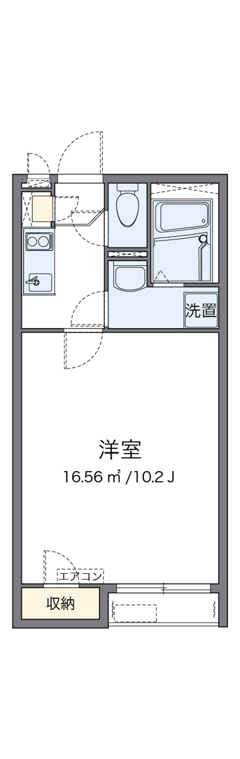 クレイノ湘南美住町 間取図
