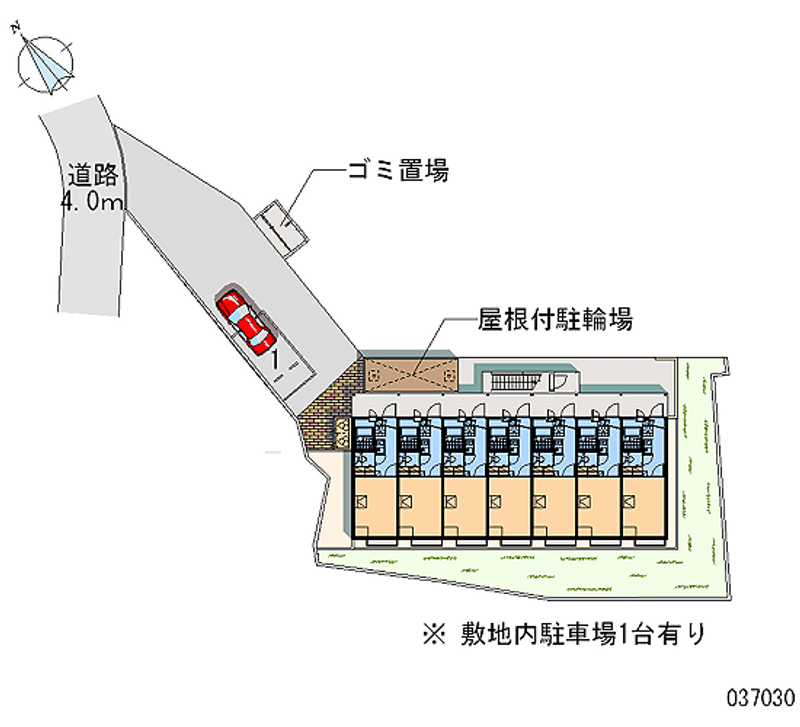 レオパレス山田東Ⅱ 区画図
