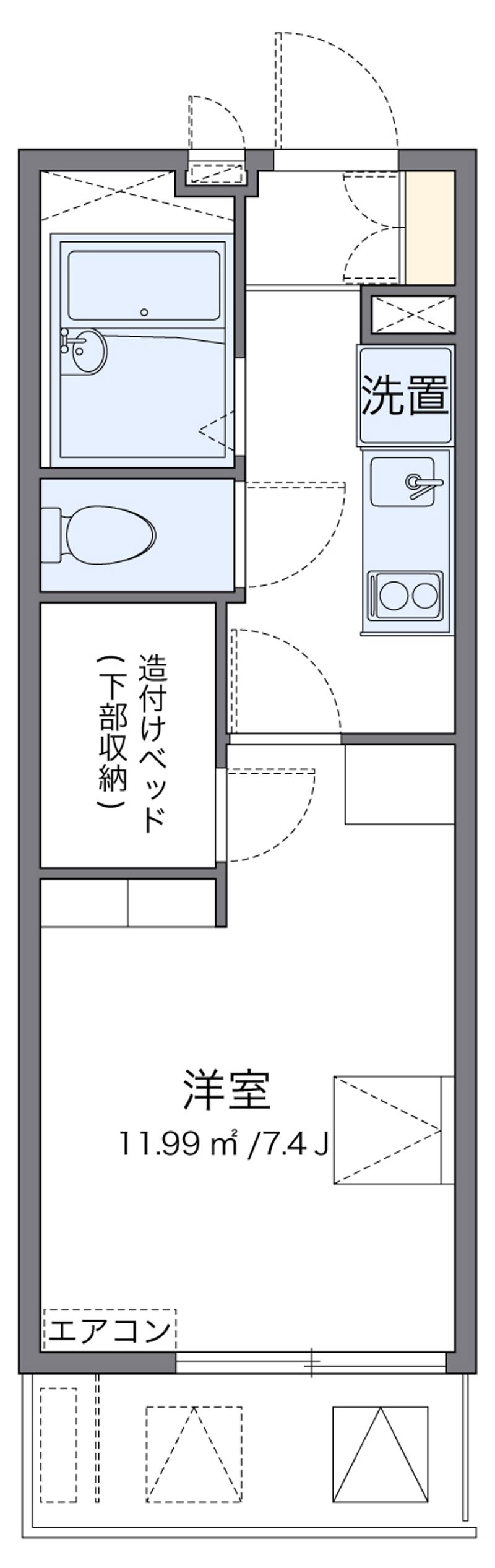 レオパレスエクセラン 間取図