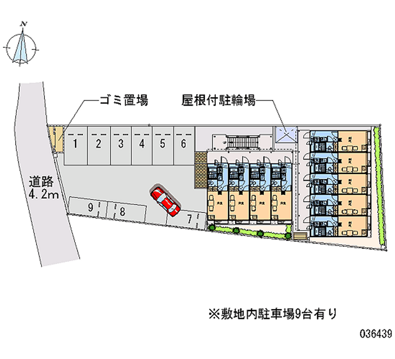 レオパレスエスティ　櫛原 月極駐車場