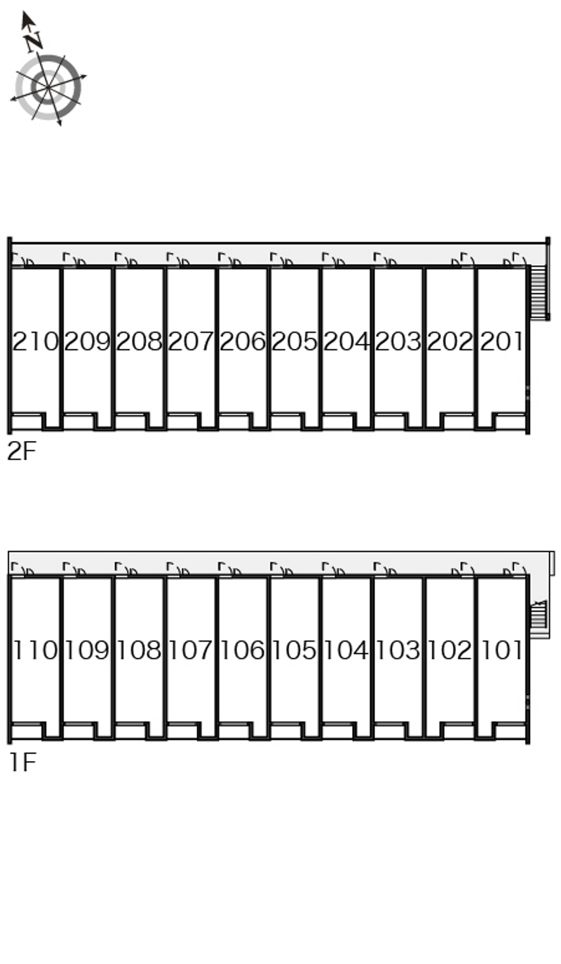 クレイノ長門 間取り配置図