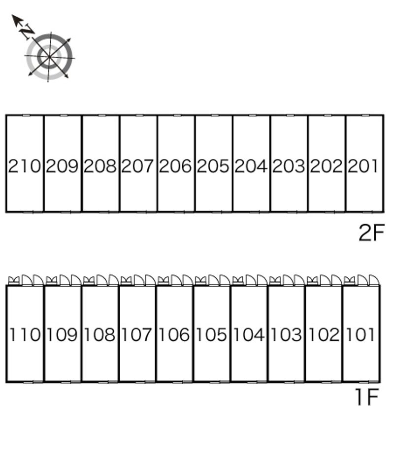 レオパレスア・ヴォルテ 間取配置図