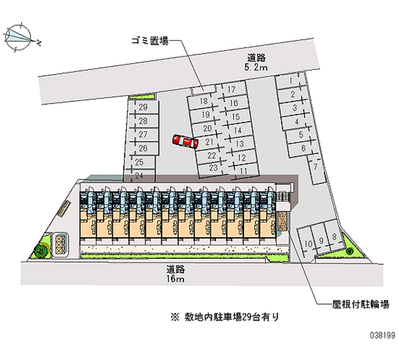 38199月租停車場