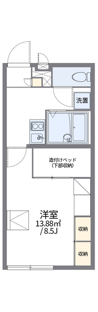 レオパレス愛風 間取り図