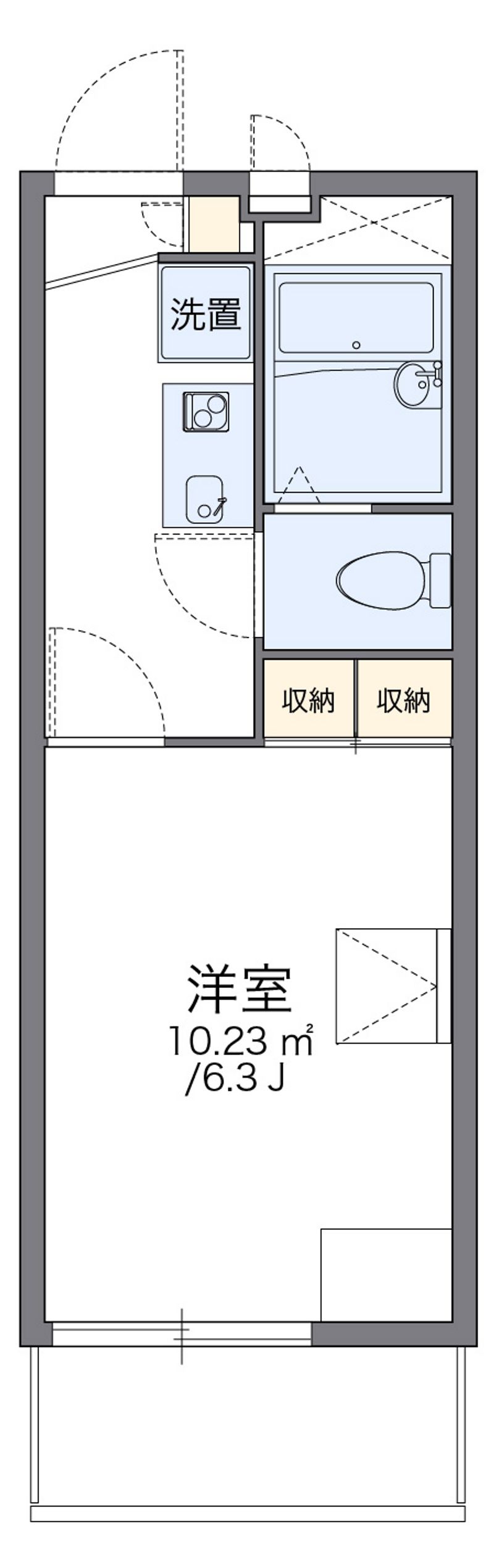 レオパレス山都 間取図
