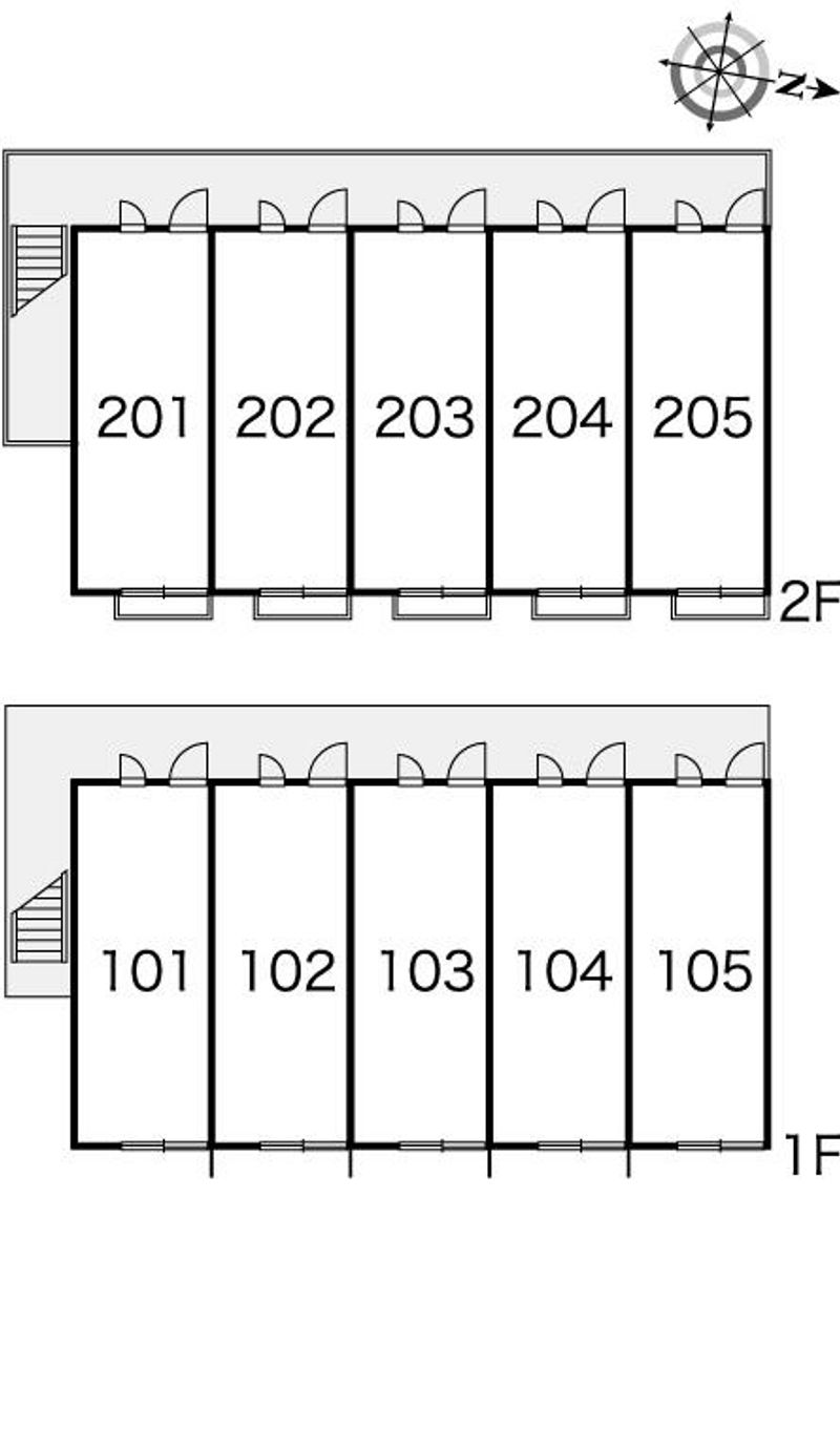 レオパレスプチトマト 間取配置図