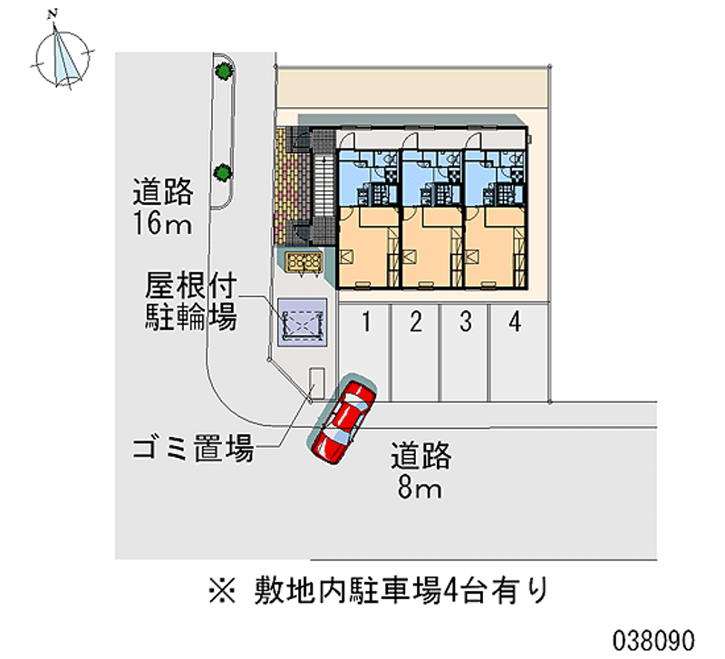 レオパレスＴＡＩＨＥＩ 区画図