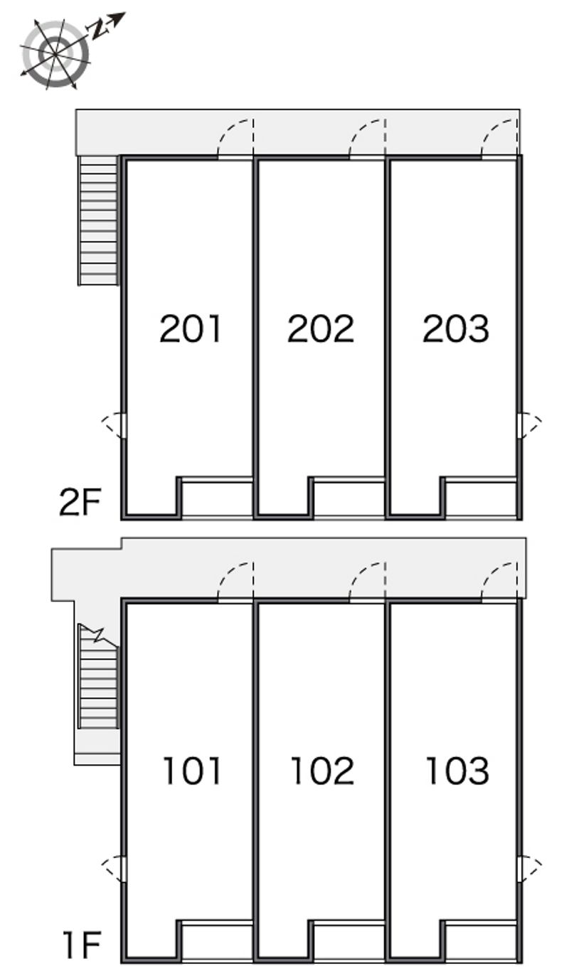 レオネクストオーク豊中 間取配置図