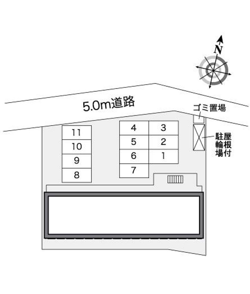 レオパレスサンピュアⅠ 配置図