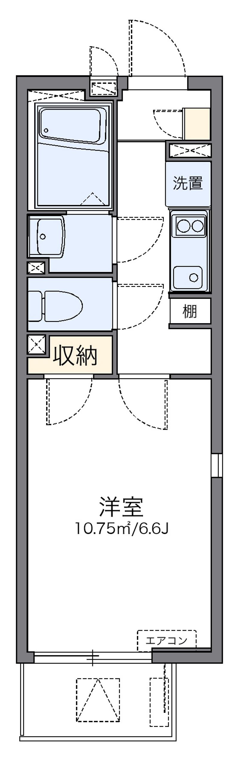 レオパレスＡｒｋ　ＫＵＭＡＮＯＭＡＥ 間取り
