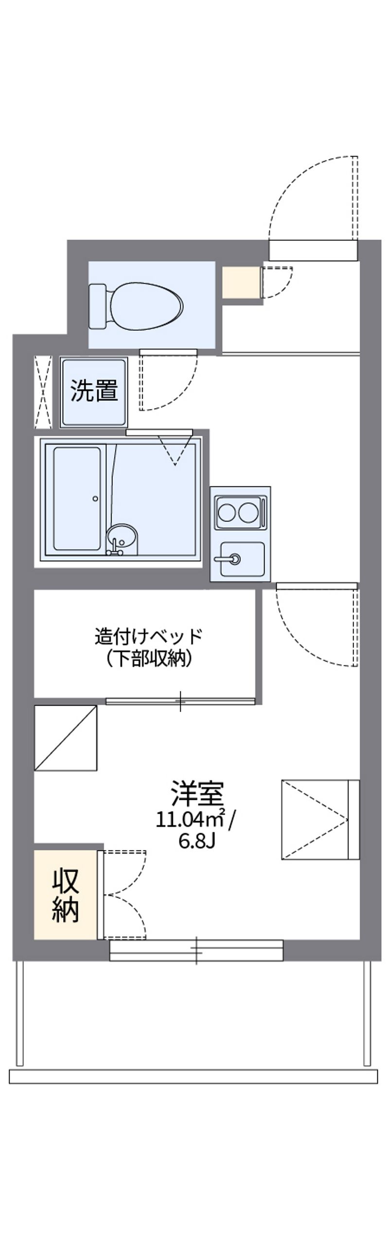 レオパレス本駒込 間取図