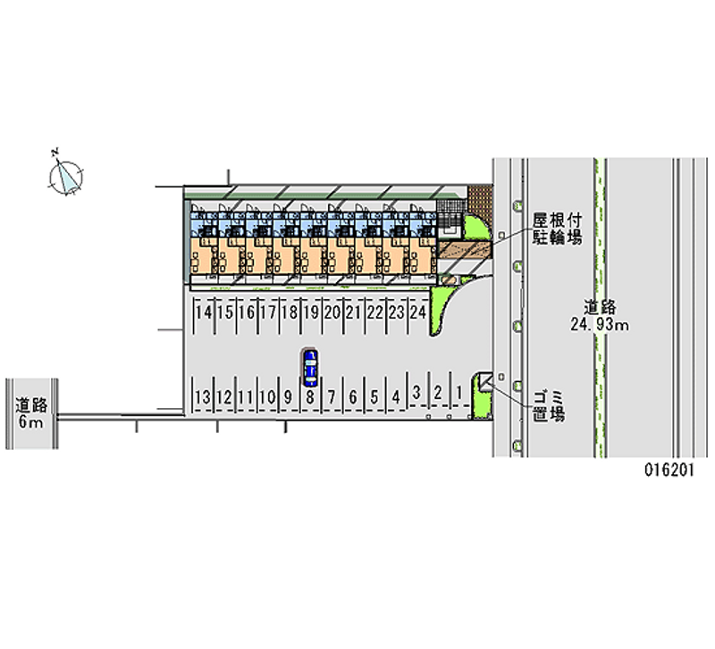 16201 Monthly parking lot