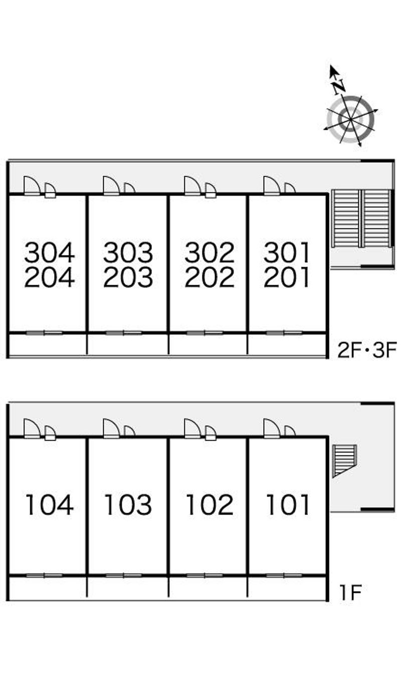 レオパレスヤマハ 間取配置図