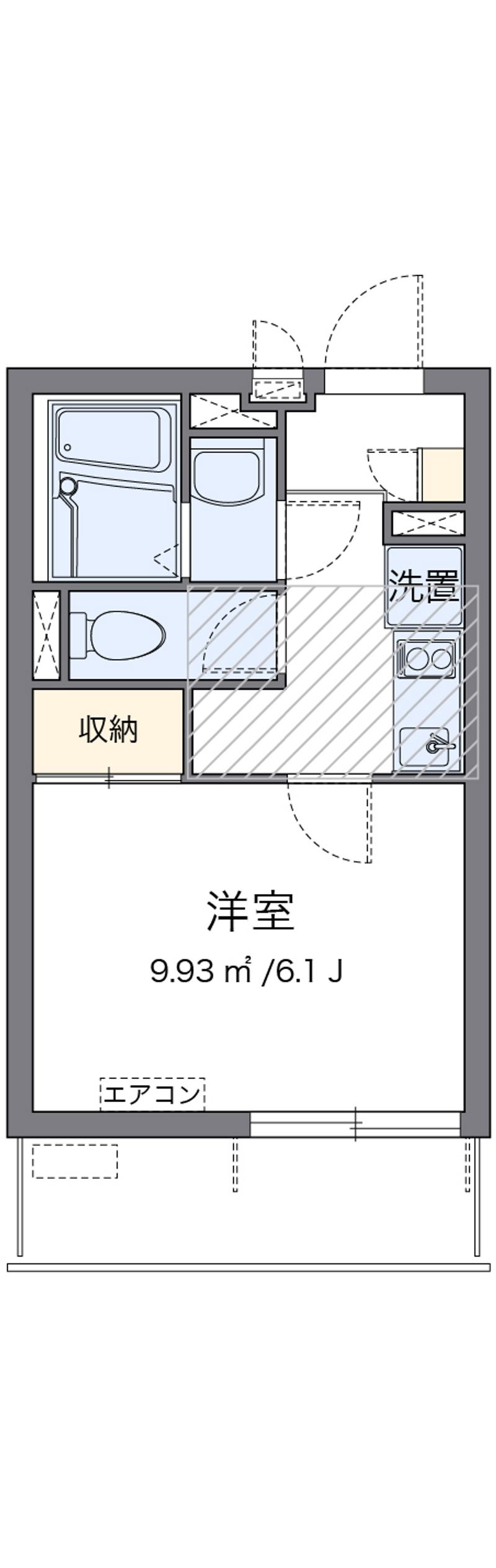 クレイノＣＯＬＺＡ 間取図
