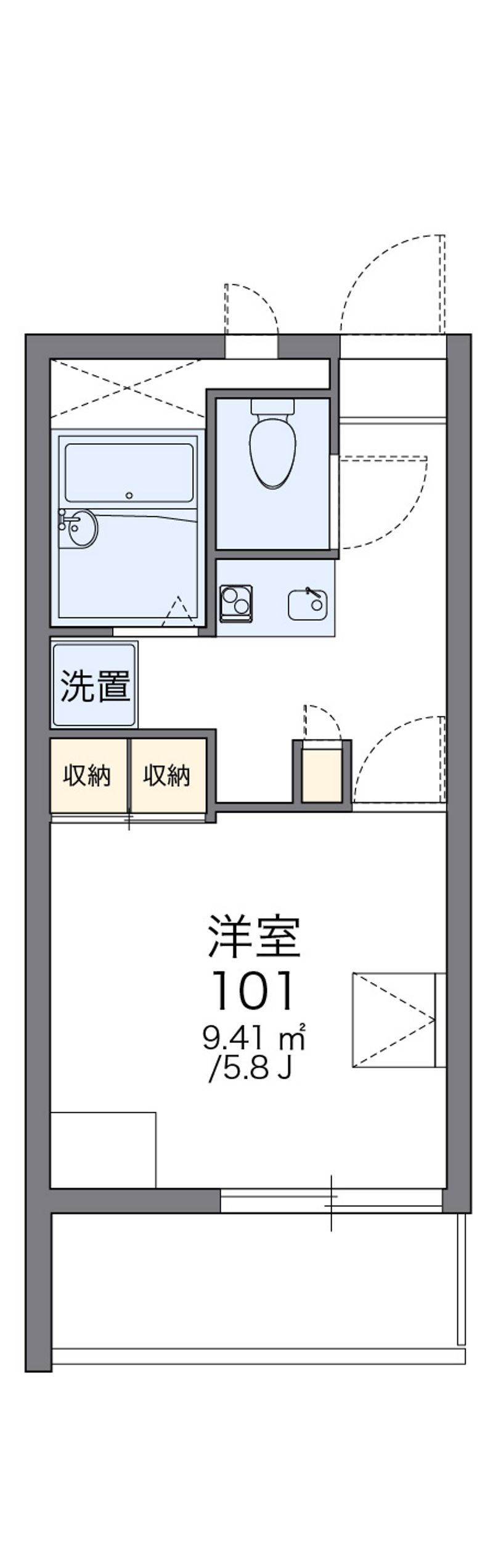 レオパレスイル・パルコ 間取図