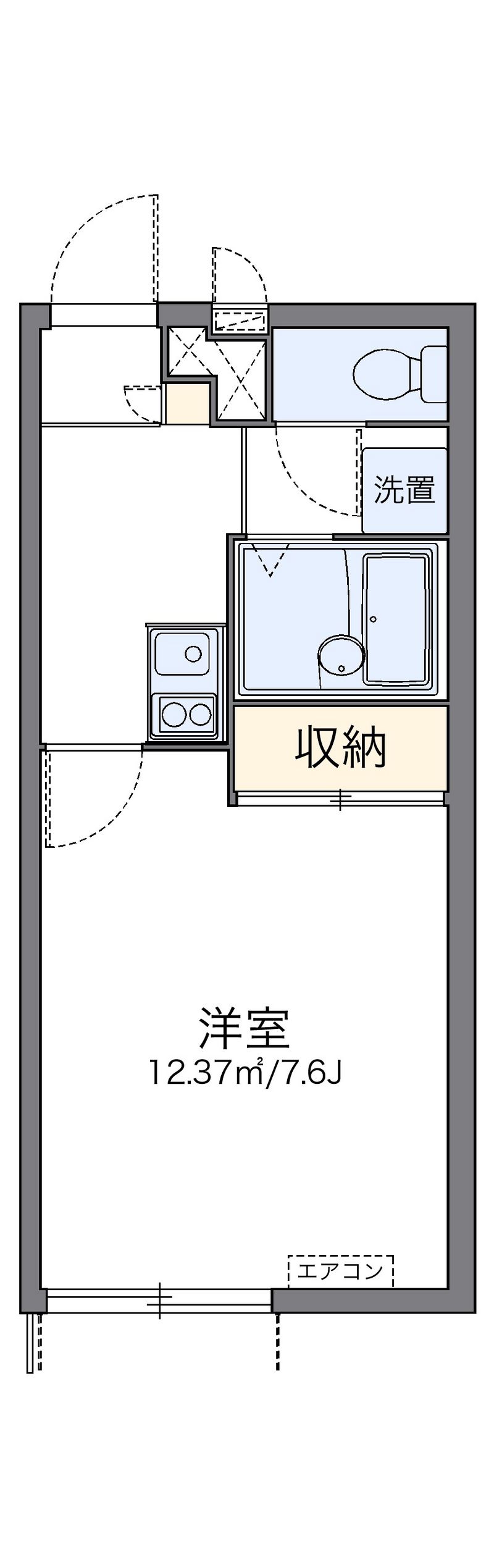 レオパレス彩 間取図