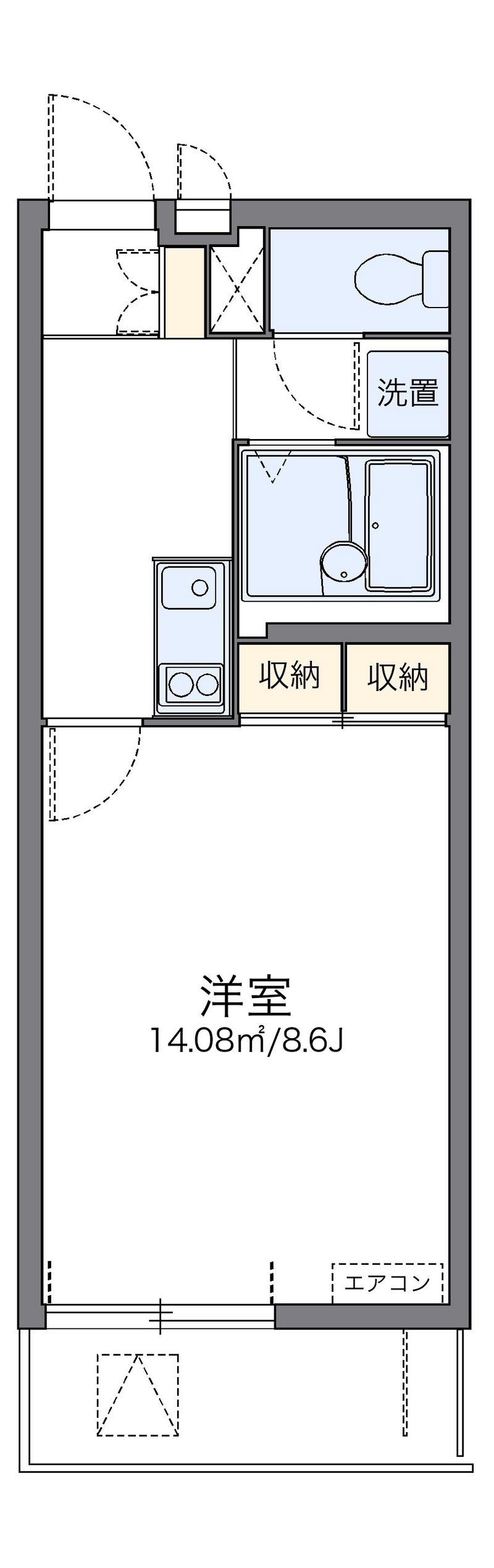 レオネクストＬＵＣＥ高松 間取図